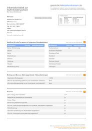 Informationsblatt zur AOK Niedersachsen