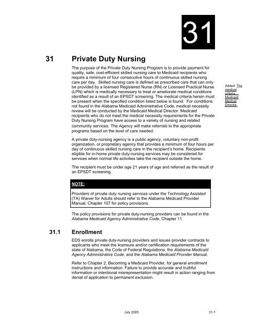 Chapter 31 Private Duty Nursing