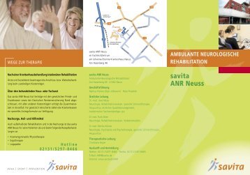 AMBULANTE NEUROLOGISCHE REHABILITATION - savita GmbH