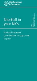 CA93 - Short fall in your NICs; National Insurance contributions. To ...