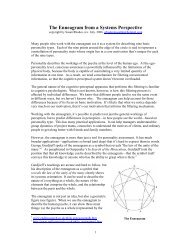 The Enneagram from a Systems Perspective - Enneagram Dimensions