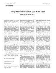 Family Medicine Research: Eyes Wide Open - STFM