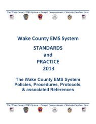 2013 Treatment Protocols - Wake County Government