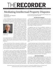 Mediating Intellectual Property Disputes - Jams