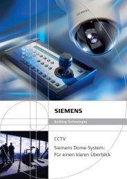 CCTV Siemens Dome-System: FÃƒÂ¼r einen klaren ÃƒÂœberblick - Sersys AG