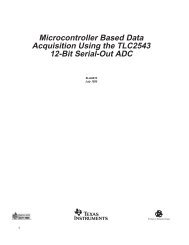 microcontroller based data acquisition using the tlc2543 12 ... - mct.net