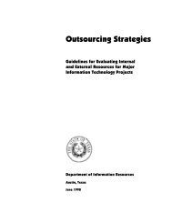 Outsourcing Strategies - Texas Department of Information Resources