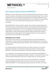 How to Prepare Aqueous Solutions of METHOCEL - Colorcon