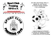 Sport Club Sport Club Freising 1919 eV 1919 eV - sc-freising ...