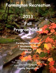 Recreation Program Guide - Town of Farmington