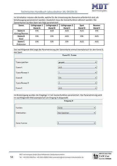 MDT Jalousieaktor