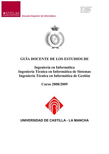 Guia Docente (PDF) - Escuela Superior de InformÃ¡tica (UCLM ...