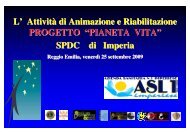Progetto 'Pianeta Vita' - Azienda USL di Reggio Emilia