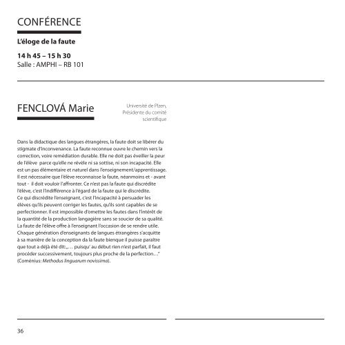 2e congrès européen de la FIPF - Fédération Internationale des ...