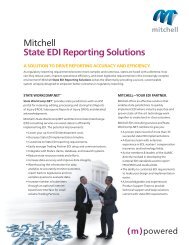 Download State EDI Reporting Brochure - Mitchell International