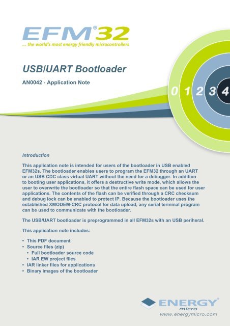 USB/UART Bootloader - AN0042 - Application Note - Energy Micro