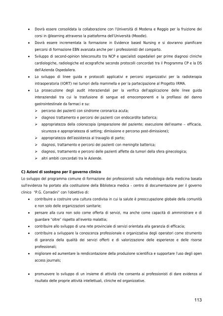 Relazione del Direttore Generale - Azienda USL di Reggio Emilia