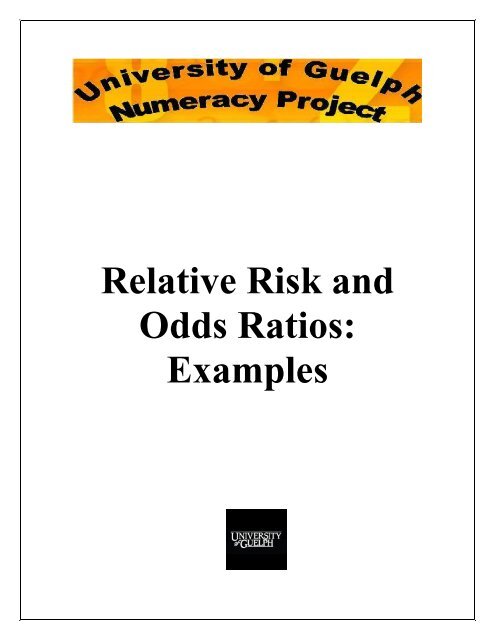 Relative Risk And Odds Ratios Examples Calculating Atrium