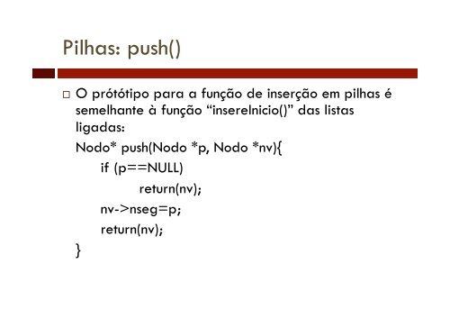 ESTRUTURAS DE DADOS (LEI, LM, LEE) PROGRAMAÇÃO III (LTSI)