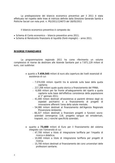 bilancio economico preventivo - Azienda USL di Reggio Emilia