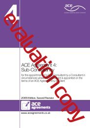 ACE Agreement 4: Sub-Consultancy - Association for Consultancy ...