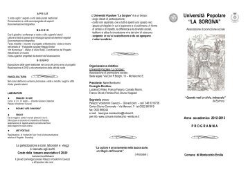 prog 2012.13.pub - Comune di Montecchio Emilia