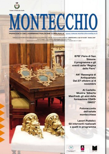 Notiziario Ottobre 2007 - Comune di Montecchio Emilia