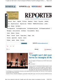 “I luoghi sacri del suono torna la rassegna di Modena - Coro Luigi ...