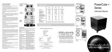 Powercube Plus manual - Wharfedale