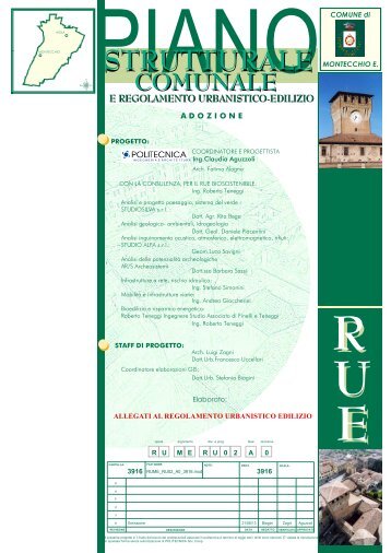 Allegati al Regolamento Urbanistico Edilizio - Comune di ...