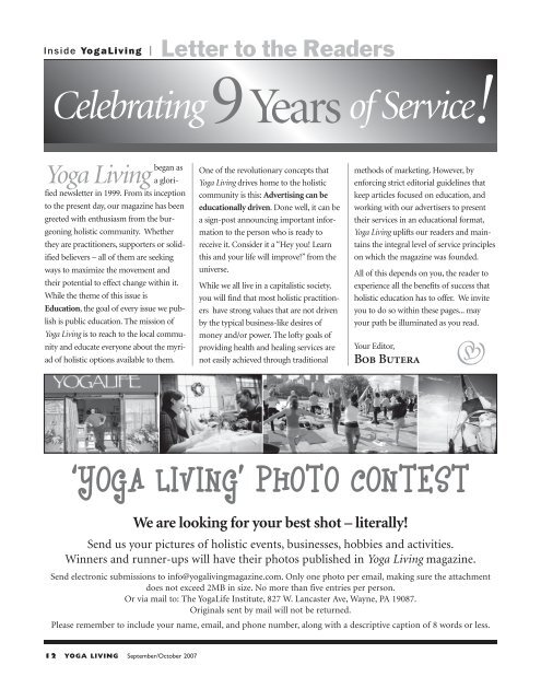 Healthy Living - Yoga Living Magazine