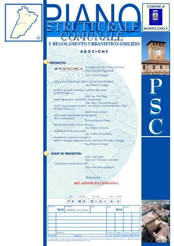 Relazione illustrativa - Comune di Montecchio Emilia