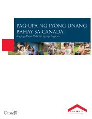 PAG-UPA NG IYONG UNANG BAHAY SA CANADA - SCHL