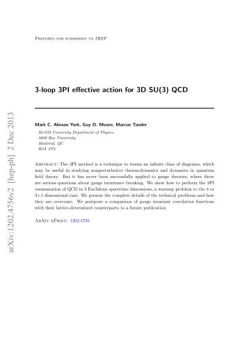 3-loop 3PI effective action for 3D SU (3) QCD