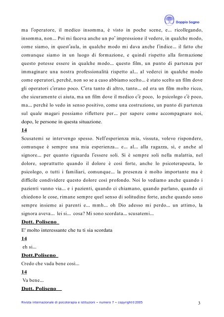 Domenico A. Nesci, Tommaso A. Poliseno ... - Doppio Sogno