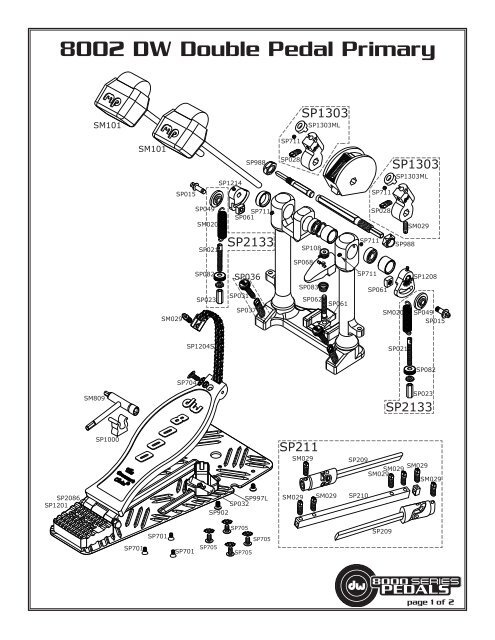 8002 DW Double Pedal Primary