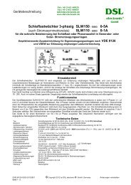 SLW150 - DSL electronic Â® GmbH
