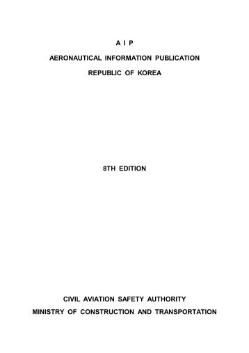 AIP AERONAUTICAL INFORMATION PUBLICATION REPUBLIC OF ...