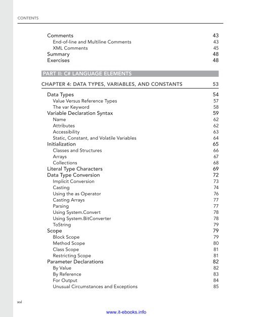 C# 5.0 Programmer's Reference