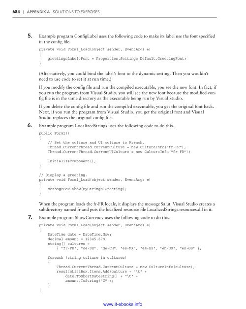 C# 5.0 Programmer's Reference