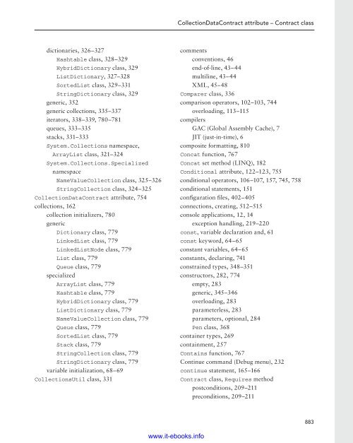 C# 5.0 Programmer's Reference