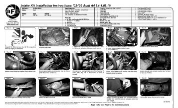 Intake Kit Installation Instructions: '02-'05 Audi A4 L4 ... - Vivid Racing