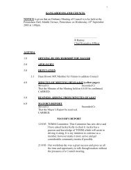 Council Agenda 2003/09 - Kangaroo Island Council - SA.Gov.au