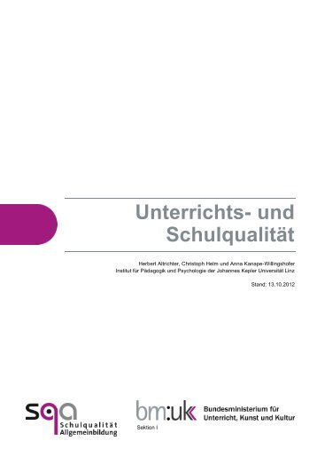 Ãber SQA - PÃ¤dagogik und Psychologie Uni Linz