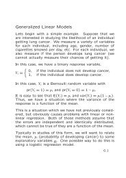 Generalized Linear Models Notes