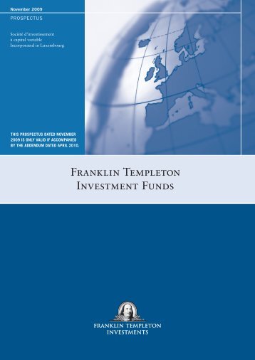 FRANkLiN TEMPLETON INVESTMENT FUNDS - Citibank