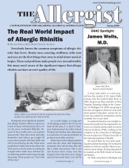 THE The Real World Impact of Allergic Rhinitis - Oklahoma Allergy ...