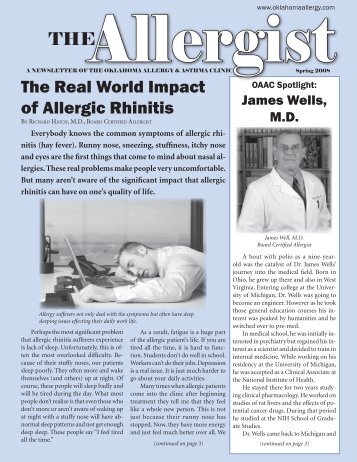 THE The Real World Impact of Allergic Rhinitis - Oklahoma Allergy ...