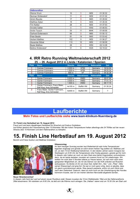 LÃ¤uferInnen Nachrichten SEPTEMBER 2012 Ausgabe 66