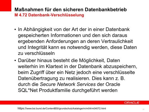 Maßnahmen für den sicheren Datenbankbetrieb Sicherheitslösungen